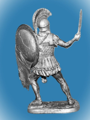 Картинка 209. Оловянный солдатик Греческий гоплит, 5 век до н.э, 54мм  от магазина Масштаб
