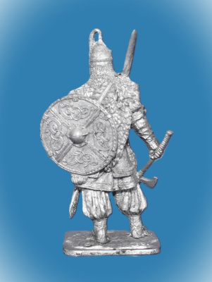 Картинка 299. Оловянный солдатик Свенельд- древнерусский княжеский воевода 920-977 гг., 54 мм  от магазина Масштаб