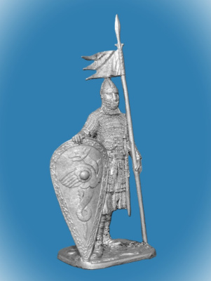 Картинка 185. Оловянный солдатик Нормандский рыцарь, 2-я пол. 11 в, 54мм  от магазина Масштаб