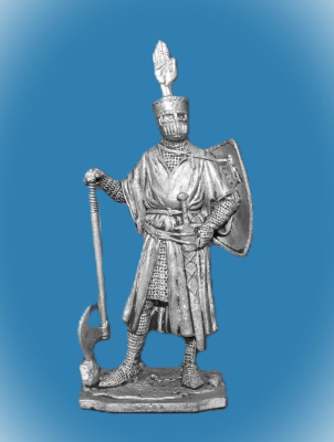 Картинка 195. Оловянный солдатик Германский рыцарь, 1200 г, 54мм  от магазина Масштаб
