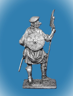 Картинка 014. Оловянный солдатик Шотландский воин, конец 17-нач.18 вв.  от магазина Масштаб
