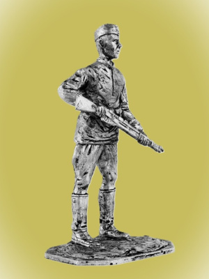 Картинка P-071 Красноармеец штрафбата РККА 1943-45 г.г., 54 мм, металл  от магазина Масштаб