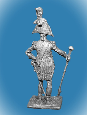 Картинка 122. Оловянный солдатик Тамбурмажор линейного полка. Франция, 1809-12 гг., 54мм  от магазина Масштаб