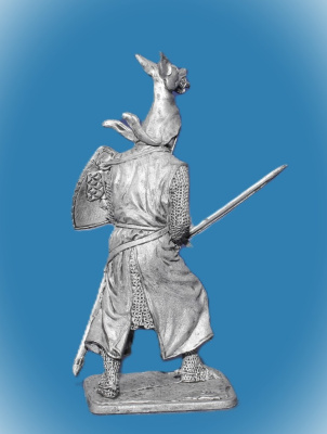 Картинка 323. Оловянный солдатик Дитмар дер Сетцер. Германия, 13 век, 54 мм  от магазина Масштаб