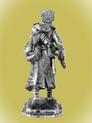 Картинка P-074 Рядовой РИА в шинели 1915 г., 54 мм, металл  от магазина Масштаб