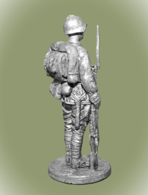 Картинка WWII-022 Оловянная миниатюра Пехотинец РККА, 1939 год. СССР  54 мм.  от магазина Масштаб
