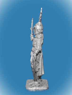 Картинка 336 Оловянный солдатик Граф Фридрих фон Лейнинген, 14 век, 54 мм  от магазина Масштаб