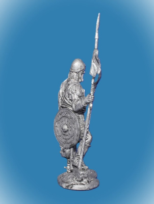 Картинка 093. Оловянный солдатик Новгородский конный ратник, 2-я пол. 14 века, 54мм  от магазина Масштаб