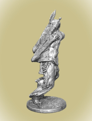 Картинка WW-11 Оловянный солдатик Индеец с ножом, 54 мм.  от магазина Масштаб