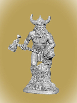 Картинка H&L06 Оловянный солдатик Тор, бог грома и бури (серия фентези), 40 мм.  от магазина Масштаб