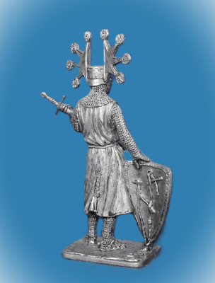 Картинка 326. Оловянный солдатик Ульрих фон Зингенберг. Германия, 13 век, 54 мм  от магазина Масштаб