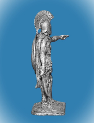 Картинка 190. Оловянный солдатик Греческий гоплит, 5 век до н.э., 54мм  от магазина Масштаб