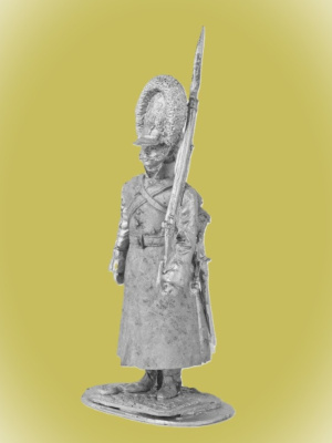 Картинка P-154 Рядовой лейб-гвардии Преображенского полка, 1802-1805 гг., 54 мм, металл  от магазина Масштаб