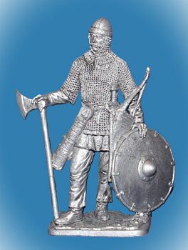 Картинка 334 Оловянный солдатик Воин княжеской дружины. Русь, 10 век, 54 мм  от магазина Масштаб