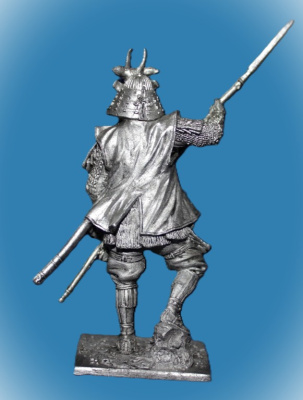 Картинка 171. Оловянный солдатик Самурай, 16-17 в, 54мм  от магазина Масштаб