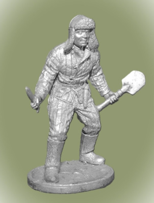 Картинка WWII-014 Боец Красной Армии, 1941-43 гг. , СССР ,54 мм.  от магазина Масштаб