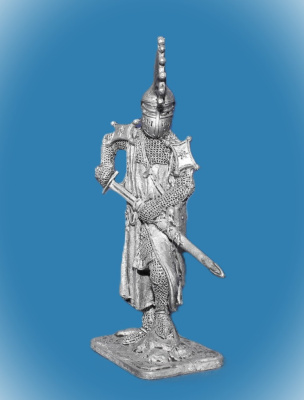 Картинка 322.  Оловянный солдатик Буркарт фон Хоенфельс. Германия, 13 век, 54 мм  от магазина Масштаб