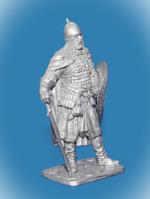 Картинка 289. Оловянный солдатик Новгородский боярин Гаврила Олексич, 1240-е гг., 54 мм  от магазина Масштаб