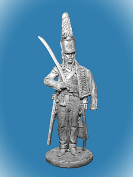 Картинка NAP-066 Оловянный солдатик Рядовой Белорусского гусарского полка. Россия 1805-06 гг., 54 мм  от магазина Масштаб