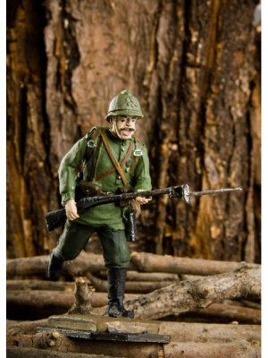 Картинка P-079 Рядовой Экспедиционного корпуса РИА во Франции, 1917 г., 54 мм, металл  от магазина Масштаб