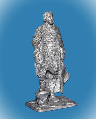 Картинка 350 Оловянный солдатик Князь Мстислав Удатный (? - 1228г.), 54 мм  от магазина Масштаб