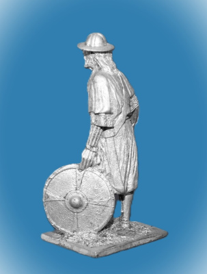 Картинка 015. Оловянный солдатик Немецкий пехотинец, 14 век  от магазина Масштаб