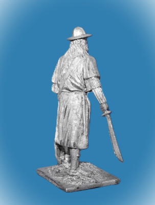 Картинка 015. Оловянный солдатик Немецкий пехотинец, 14 век  от магазина Масштаб