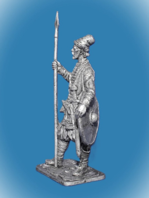 Картинка 332 Оловянный солдатик Древнерусский воин. Русь, 10 век, 54 мм  от магазина Масштаб