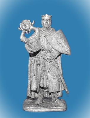 Картинка 320.Оловянный солдатик Король Тироль фон Шоттен, 13 век, 54 мм  от магазина Масштаб