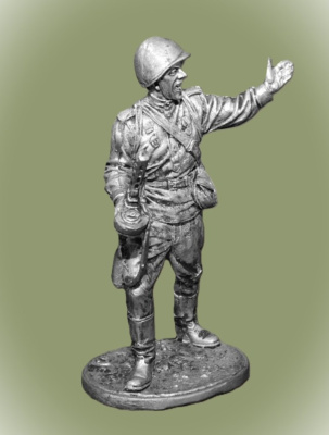 Картинка WWII-026 Оловянная миниатюра Гвардии рядовой Красной Армии, 1943-45 гг. СССР.  54 мм.  от магазина Масштаб
