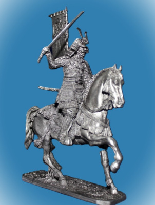 Картинка 130. Оловянный солдатик Конный самурай, 16-17 вв., 54мм  от магазина Масштаб