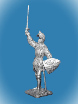 Картинка 141. Оловянный солдатик Французский рыцарь, 2-я пол. 14 в., 54мм  от магазина Масштаб
