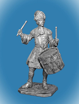 Картинка 281. Оловянный солдатик Барабанщик армии Петра 1, 54 мм  от магазина Масштаб