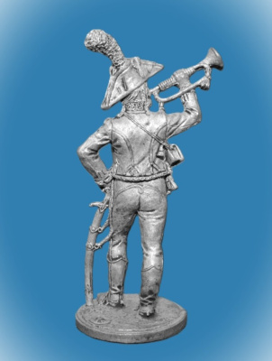 Картинка NAP-009 Оловянный солдатик Трубач полка дромадеров.Франция 1801-02 г., 54мм  от магазина Масштаб