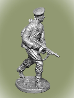 Картинка WWII-034 Краснофлотец с п-п Томпсон. Сев. флот, 1941-43 гг. СССР  54 мм.  от магазина Масштаб