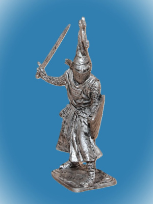 Картинка 354 Оловянный солдатик Херранд фон Вильдони, 13 век (Herrand von Wildonie), 54 мм  от магазина Масштаб