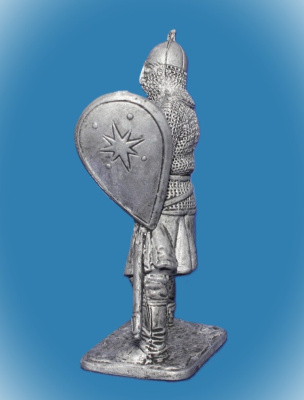 Картинка 340 Оловянный солдатик Русский ратник с топором, 54 мм  от магазина Масштаб