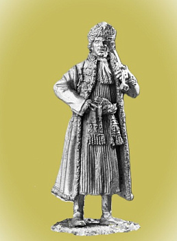Картинка P-458 Петр I, в польском кафтане, 1693 г., 54 мм, металл  от магазина Масштаб