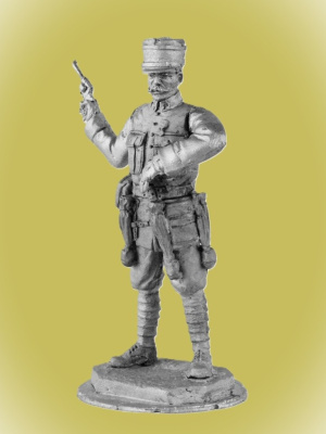 Картинка P-109 Французский офицер, 1914 г., 54 мм, металл  от магазина Масштаб