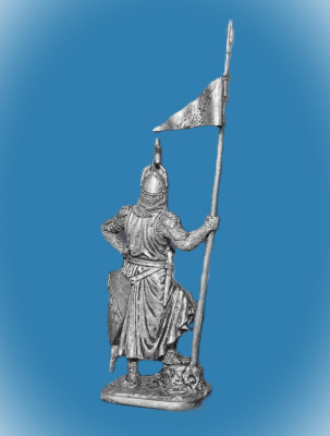Картинка 154. Оловянный солдатик Итальянский рыцарь, конец 13 в, 54мм  от магазина Масштаб