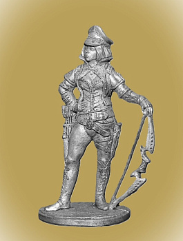 Картинка H&L04 Оловянный солдатик Лучница  (серия фентези), 54 мм.  от магазина Масштаб