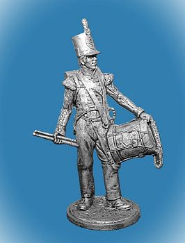 Картинка NAP-090 Оловянный солдатик Барабанщик. Великобритания, 1810-15, 54 мм  от магазина Масштаб