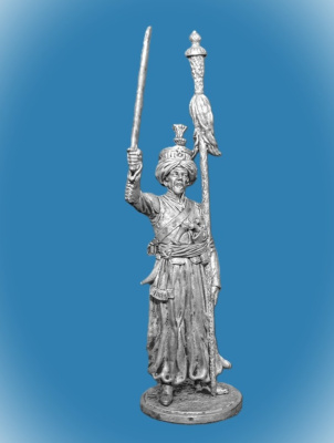 Картинка NAP-073 Оловянный солдатик Мамелюк с бунчуком. Франция, 1806-14 гг., 54 мм  от магазина Масштаб