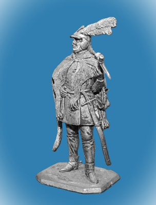 Картинка 260. Оловянный солдатик Польский гусарский товарищ, 1600-20 гг., 54мм  от магазина Масштаб