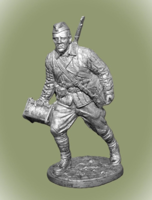 Картинка WWII-065 Связист, 1941-43 гг. СССР, 54 мм.  от магазина Масштаб