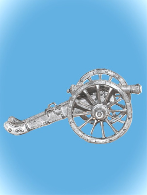Картинка AR05 6-ти фунтовая французская пушка, 1812г., 54мм  от магазина Масштаб