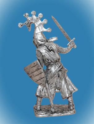 Картинка 354 Оловянный солдатик Херранд фон Вильдони, 13 век (Herrand von Wildonie), 54 мм  от магазина Масштаб