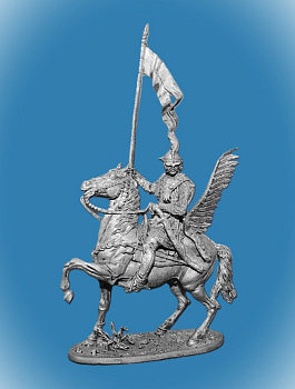 Картинка 182. Оловянный солдатик Польский гусар Придворной хоругви, 1605 г, 54мм  от магазина Масштаб