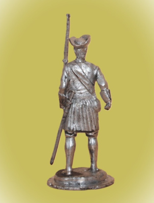 Картинка P-146 Фузелер артиллерийского полка, 1706 г., 54 мм, металл  от магазина Масштаб