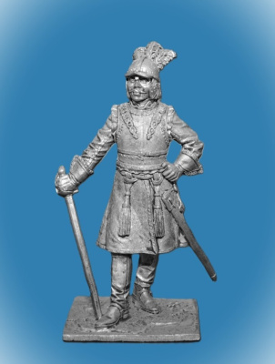 Картинка 239. Оловянный солдатик Офицер драгунских полков, 1698-1704гг. Россия, 54мм  от магазина Масштаб
